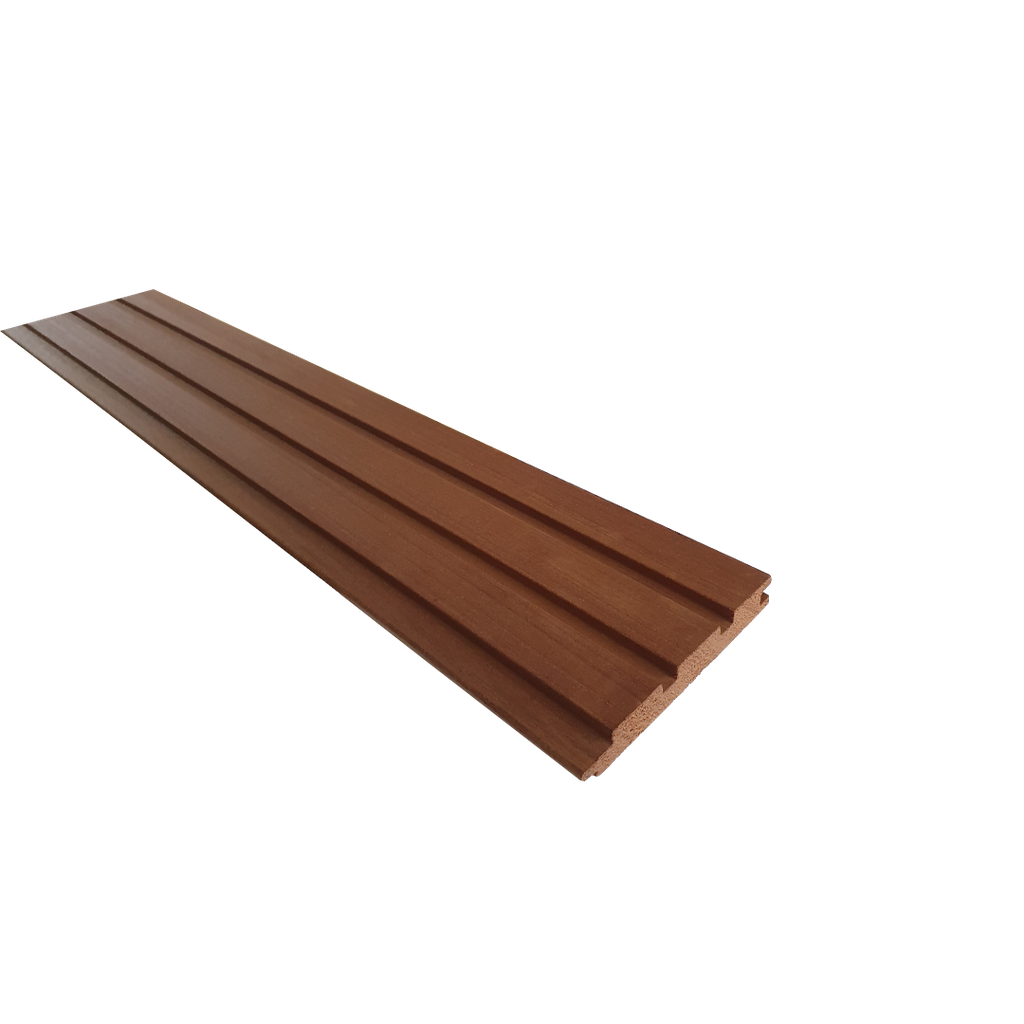 Thermovision Ayous geschaafd triple profiel 2 x 14 x 245 cm, thermisch gemodificeerd, pak a 4 stuks.