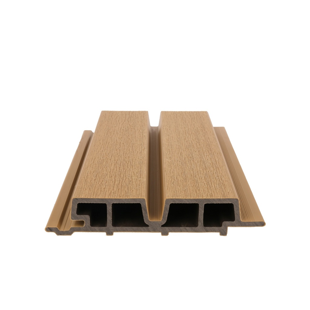 NewTechWood HKC co-extrusie Castellation PRO65 gevelbekleding, 3,3 x 18 x 390 cm, Red Cedar.