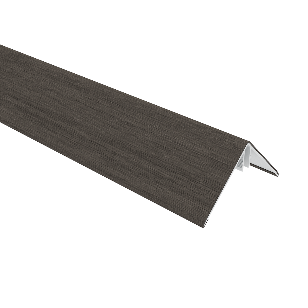 NewTechWood aluminium co-extrusie hoekprofiel t.b.v. Castellation PRO, 6 x 6 x 300 cm, Silver Gray.