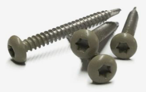 RVS schroef met gekleurde top voor NTW Castellation PRO, set a 50 stuks incl. bit, Antique.