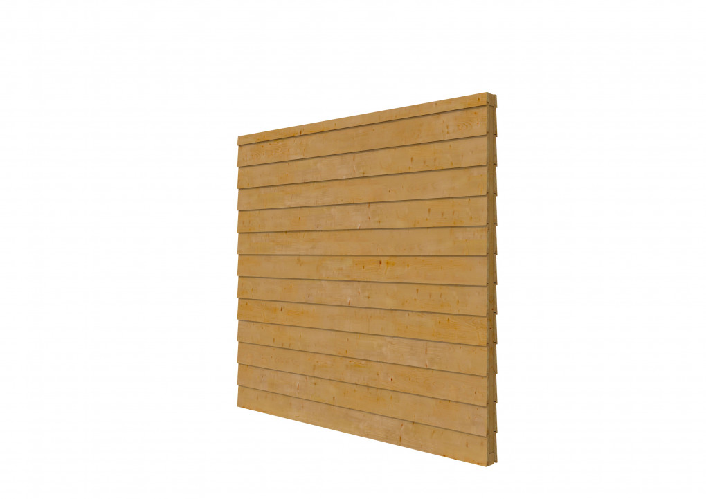 Douglas wandpakket t.b.v. dubbelzijdige wand Comfort/DHZ 246,5x224 cm, groen geïmpregneerd.