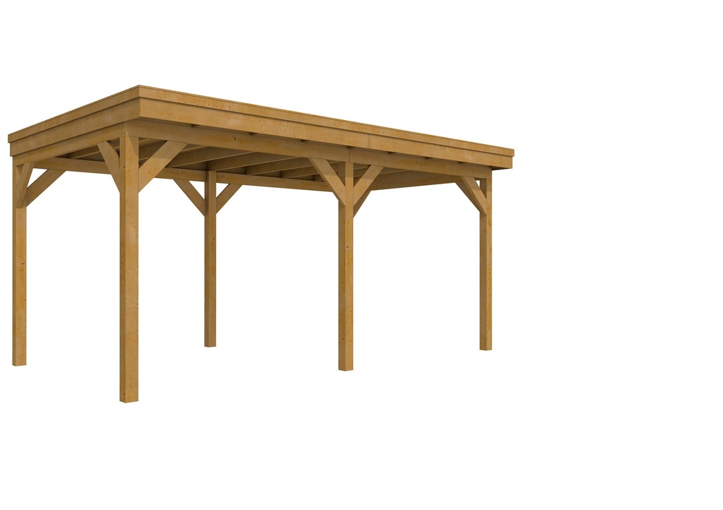 Douglasvision DHZ buitenverblijf 530 x 300 cm, groen geïmpregneerd.