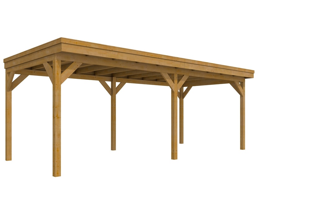 Douglasvision DHZ buitenverblijf 700 x 300 cm, groen geïmpregneerd.