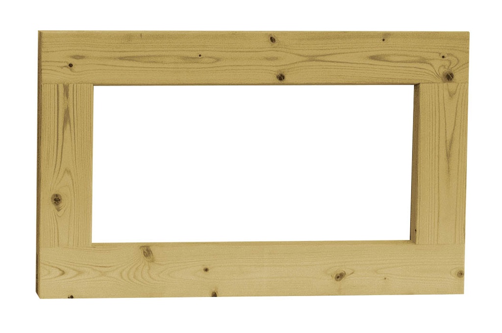 Vuren vast raam met helder glas, 71,2 x 43,8 cm, groen geïmpregneerd.