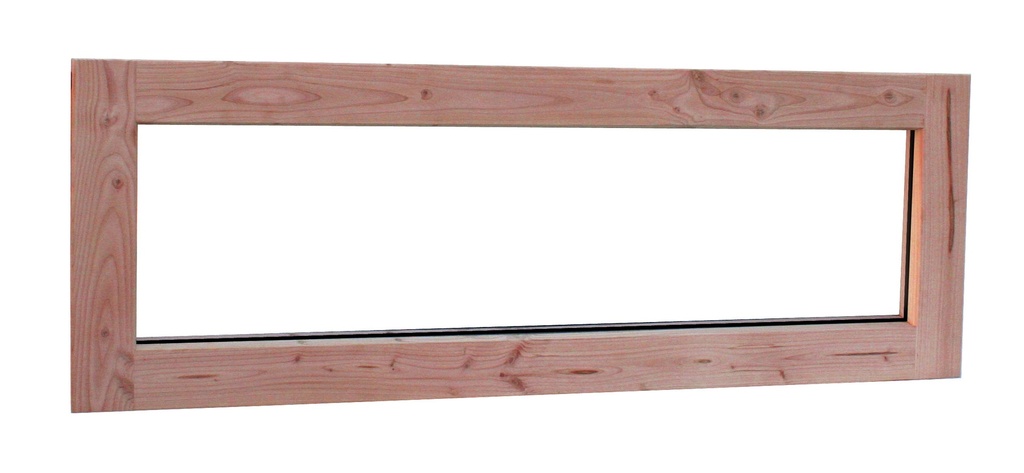 Douglas vast raam (zijlicht) Prestige met dubbelglas, 138,4 x 48,4 cm, onbehandeld.