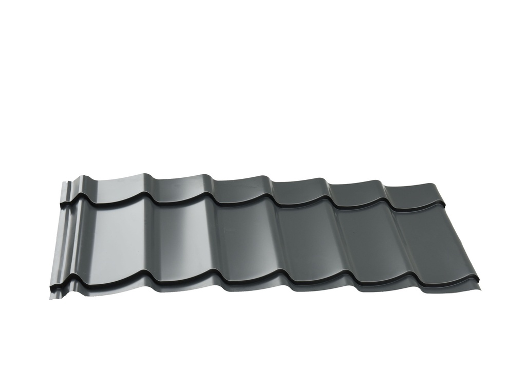 Dakpanplaten t.b.v. Douglasvision kapschuur Comfort 600 x 320 cm, (23 M2), antraciet.