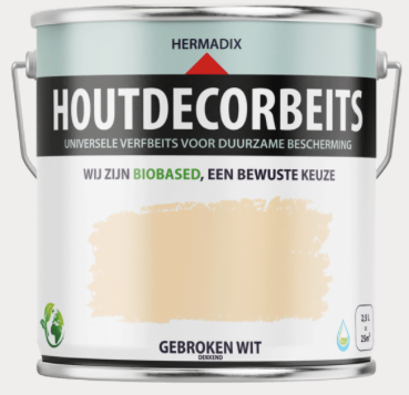 Houtdecor 601 Gebroken Wit dekkend 750 ML