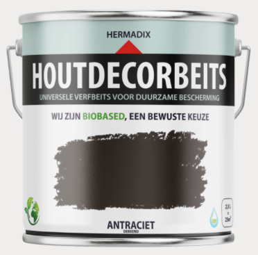 Houtdecor 630 Antraciet dekkend 750 ML