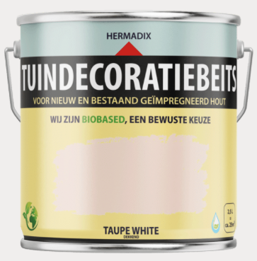Tuindecoratie 717 Taupewhite dekkend 2500 ML