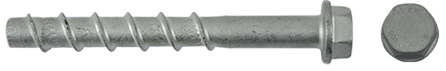 Betonschroef 8 x 120 mm, verzinkt (per 100 stuks)