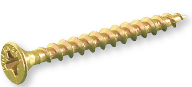 4,0X 40 geel verzinkt, PZ (per 100 stuks)