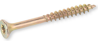 6,0 x 100 geel verzinkt, TORX (per 100 stuks)