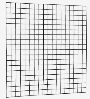 Gaaspaneel met maas 10 x 10 cm stekloos, 180 x 180 cm, zwart gepoedercoat.