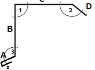 Windveer zwart, zetwerk, lengte 300 cm