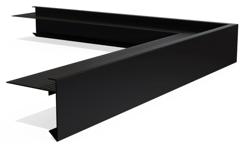 Buitenhoek 6.0 x 6.4 (afmeting 50 x 50 cm) RAL 9005