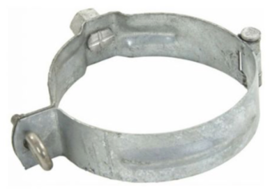 HWA scharnierbeugel, 80mm, met moer M8/M10