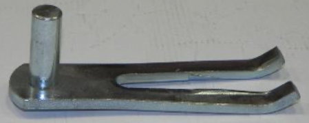 Klauwduim (in te metselen), lengte: 140mm, breedte: 38mm, dikte: 8mm, galvanisch verzinkt // 1/2 steens