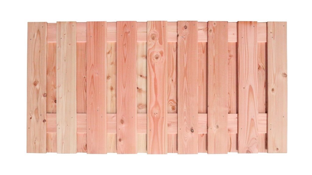 Douglas geschaafd plankenscherm 19-planks 16 mm, 180 x 90 cm, onbehandeld.