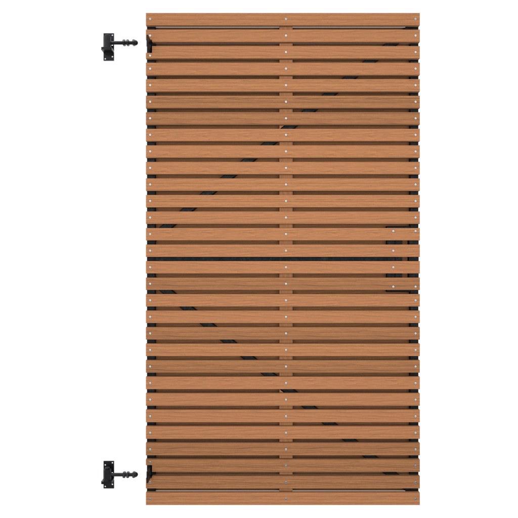Thermovision Ayous geschaafd latten deur op verstelbaar frame, horizontaal, 178 X 99 cm.