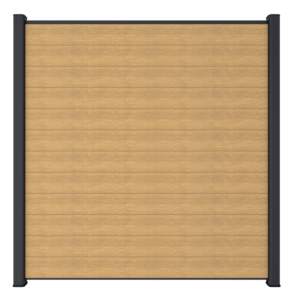 NewTechWood Co-extrusie composiet scherm, 181 x 180 cm, Red Cedar.