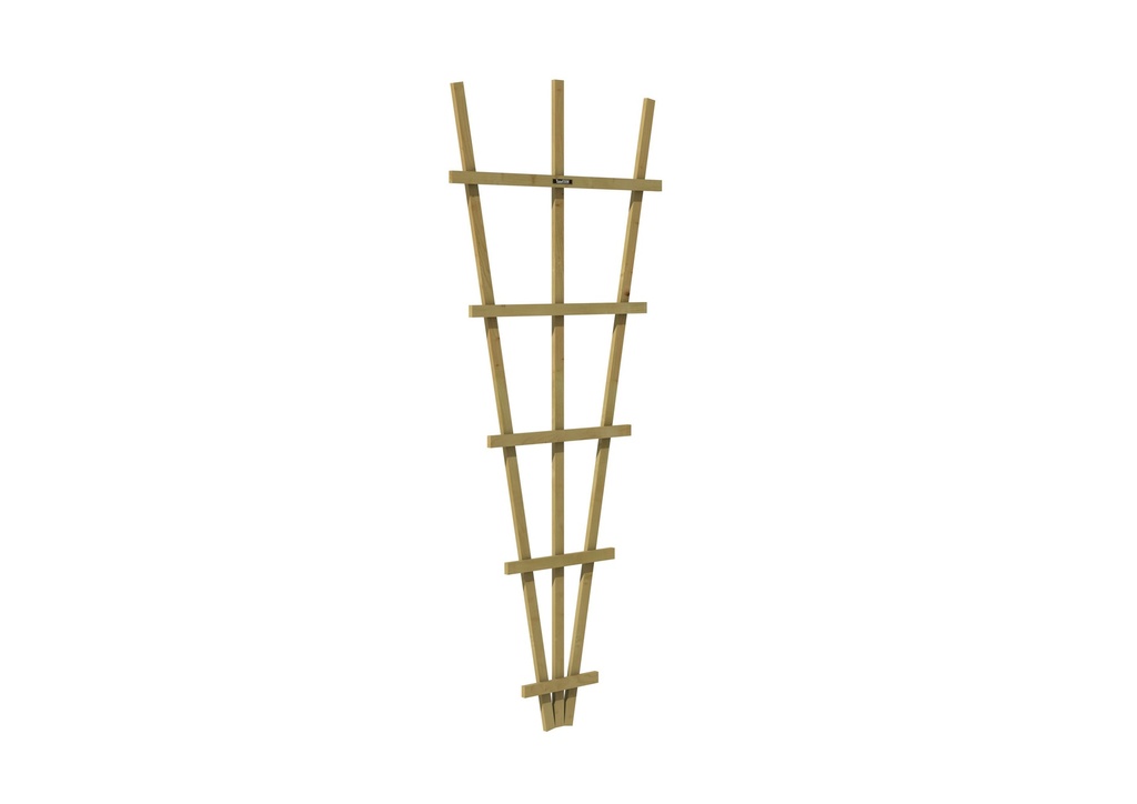 Vuren V-trellis 27-75 x 189 cm, groen geïmpregneerd.