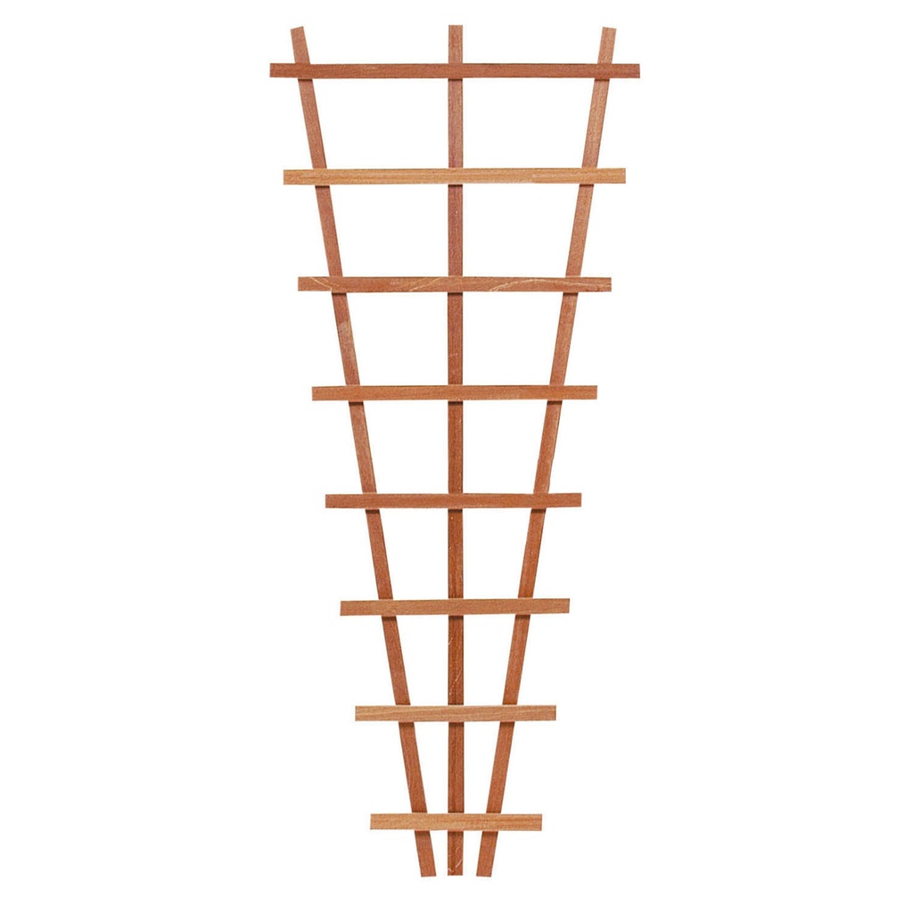 Hardhouten V-trellis 30-65 x 150 cm.