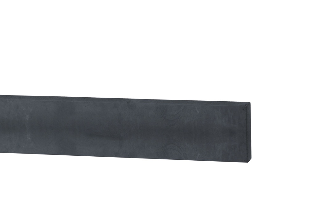 Betonplaat glad 24 x 3,5 x 224 cm, antraciet ongecoat.