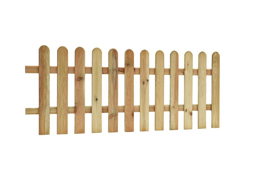 Reliëf rechthek 190 x 80 cm, groen geïmpregneerd.