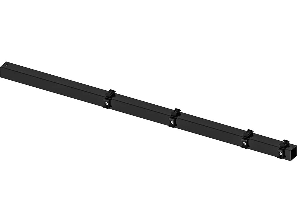 Hillfence metalen hoekpaal, inclusief aansluitingset en afdekkap, 6 x 6 x 160 cm, zwart.