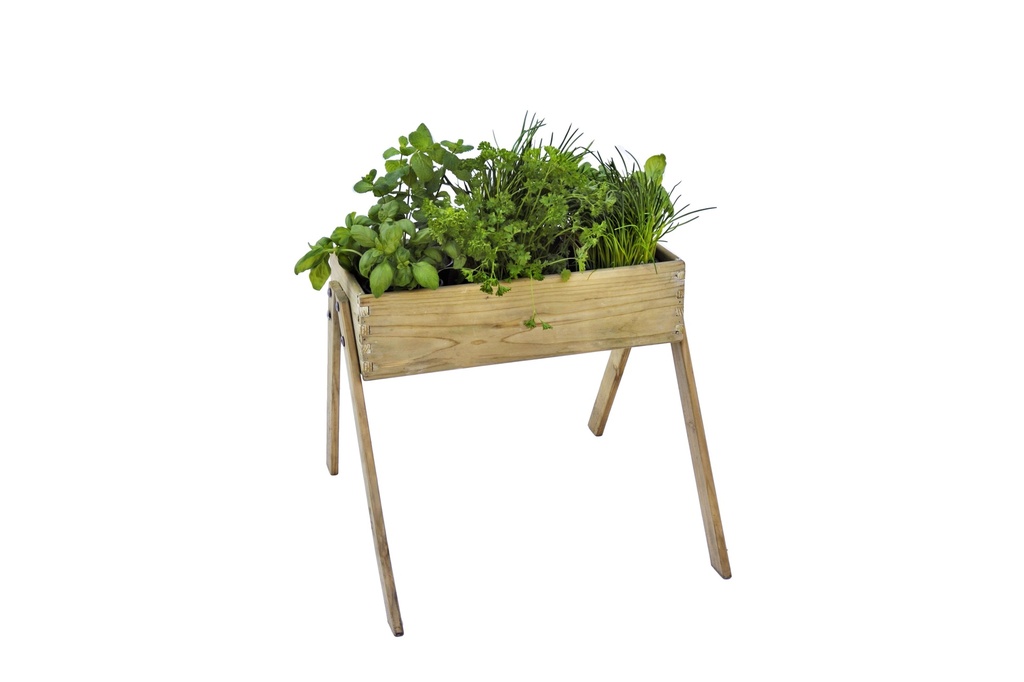 Minigarden junior grenen 45 x 53 x 60 cm (HxBxD), groen geïmpregneerd.