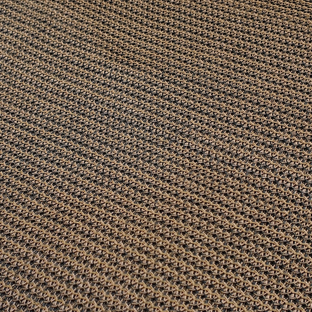 Strak schaduwdoek HPDE 292 x 292 cm, incl. bevestigingsmaterialen, bruin. T.b.v. Pergola 300 x 300 cm.