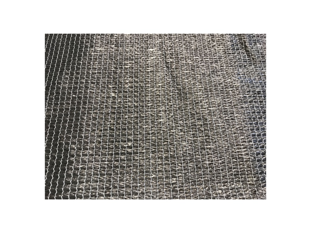 Harmonicadoek HDPE 290 x 300 cm, incl. bevestigingsmaterialen, antraciet.