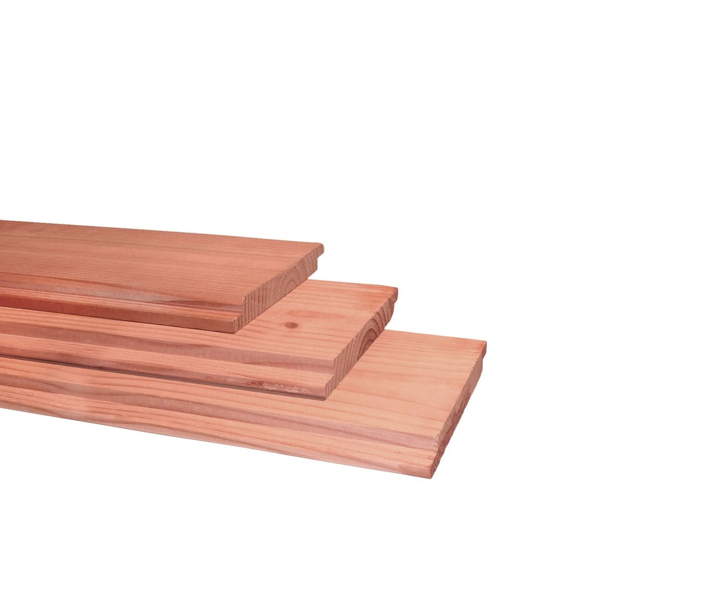 Douglas geschaafd halfhouts rabat 4xvelling 1,8 x 19,5 x 300 cm, onbehandeld.