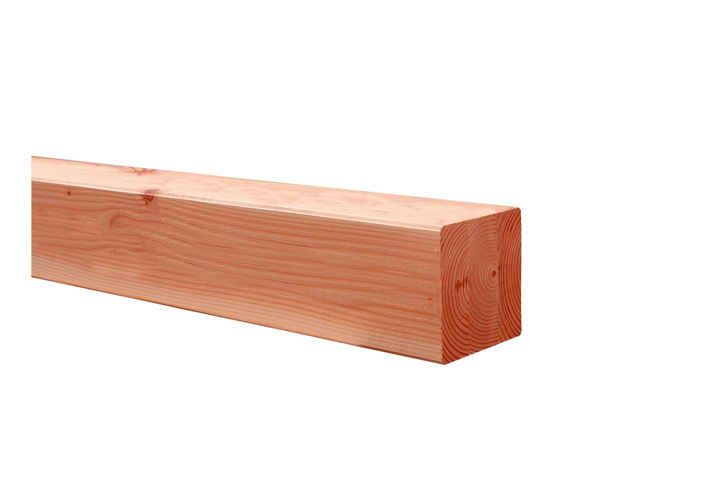 Douglas geschaafde paal triple verlijmd 20 x 20 x 250 cm, onbehandeld.