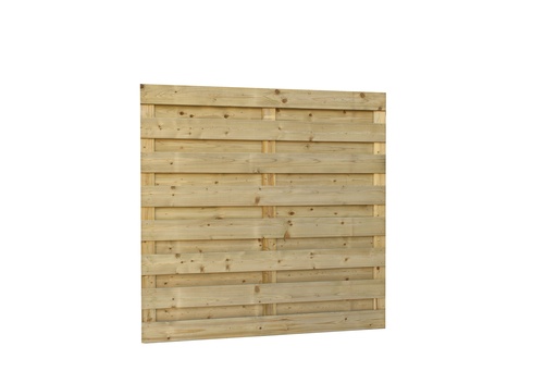 [A306223] Jumboscherm geschaafd vuren 18-planks 15 mm, 180 x 180 cm, recht, groen geïmpregneerd.