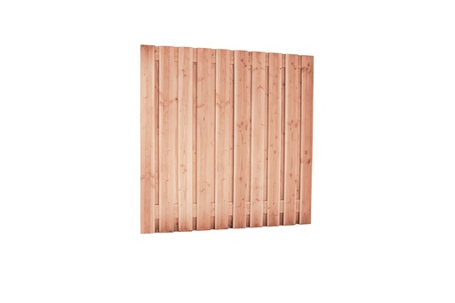 [1046016] Redvision geschaafd plankenscherm 21-planks 16 mm, 180 x 180 cm, verticaal recht.