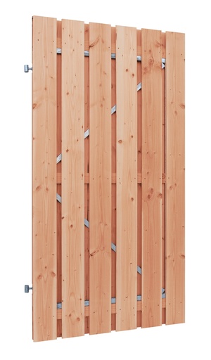 [1060622] Redvision geschaafde plankendeur op verstelbaar stalen frame, 16 mm, 100 x 195 cm.