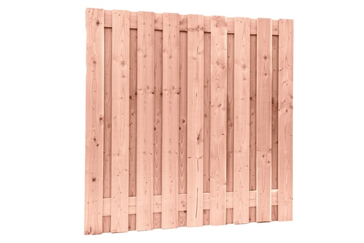 [W41096] Douglas geschaafd plankenscherm 19-planks 16 mm, 180 x 180 cm, onbehandeld.