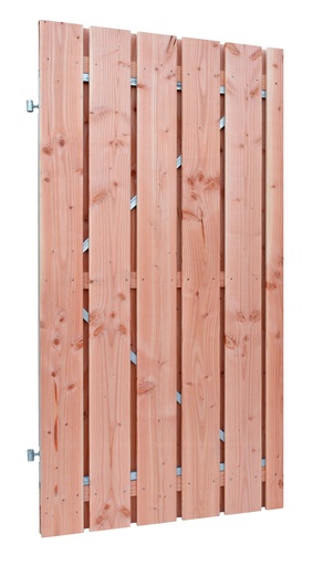 [1060618] Douglas geschaafde plankendeur op verstelbaar stalen frame, 18 mm, 100 x 195 cm, onbehandeld.
