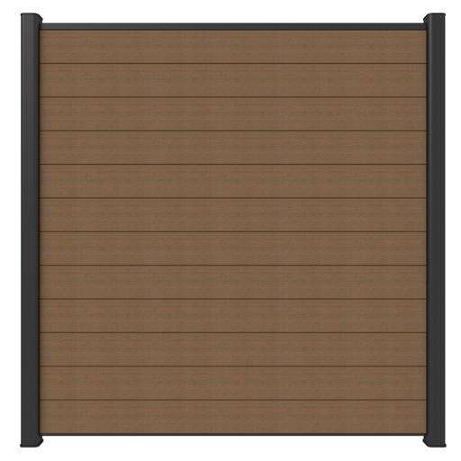[1064250] NewTechWood Co-extrusie composiet scherm, 180 x 180 cm, Teak.