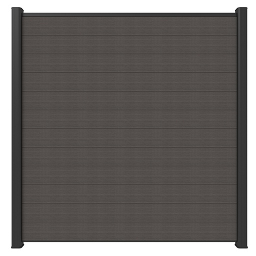 [1064251] NewTechWood Co-extrusie composiet scherm, 180 x 180 cm, Silver Gray.