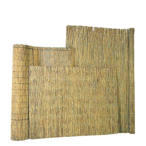 [W17024] Rietmat 1,5/2 cm dik met perlondraad gebonden, 100 x 200 cm.