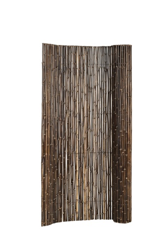[920517] Bamboescherm op rol 180 x 180 cm, zwart.