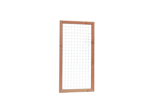 [W32055] Douglas Betonijzertrellis met maas 7,5 x 7,5 cm, in raamwerk 4,5 x 7 cm, 90 x 180 cm, onbehandeld.