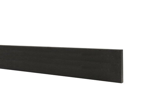 [W32125] Betonplaat glad 24 x 3,5 x 224 cm, antraciet gecoat.