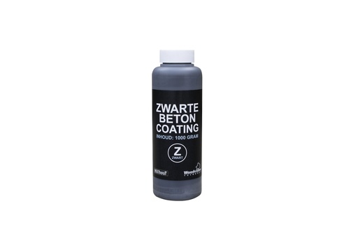 [W32486] Betoncoating zwart, in plastic fles (1 liter).