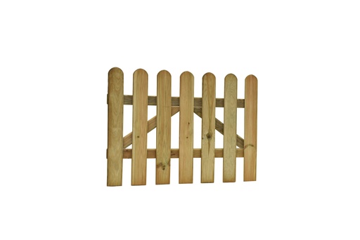 [W01502] Reliëf rechthekpoort 100 x 80 cm, groen geïmpregneerd.