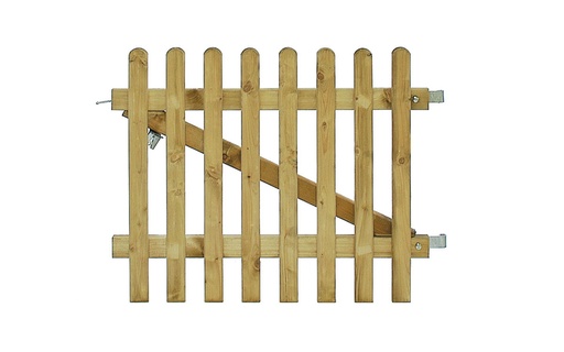 [1063088] Excellent poort inclusief klinkset, 100 x 80 cm, groen geïmpregneerd.