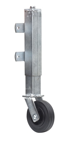 [W19074] Steunwiel t.b.v. houten poort, geveerd.