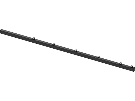 [1052659] Hillfence metalen paal, inclusief aansluitingset en afdekkap, 6 x 4 x 240 cm, zwart.